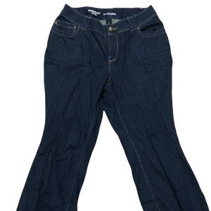 Lane Bryant Petite Distinctly Boot Cut Jeans Dark Blue Wash 14 NEW
